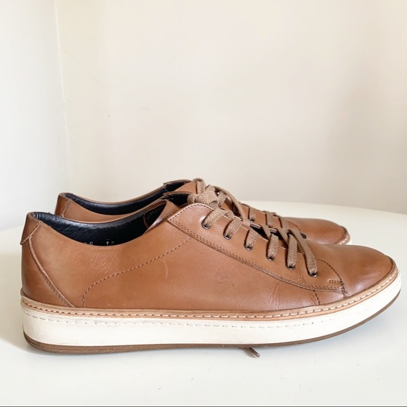 To Boot New York Leather Lace Sneaker Brown Tan Men’s Size 12 - Picture 1 of 12